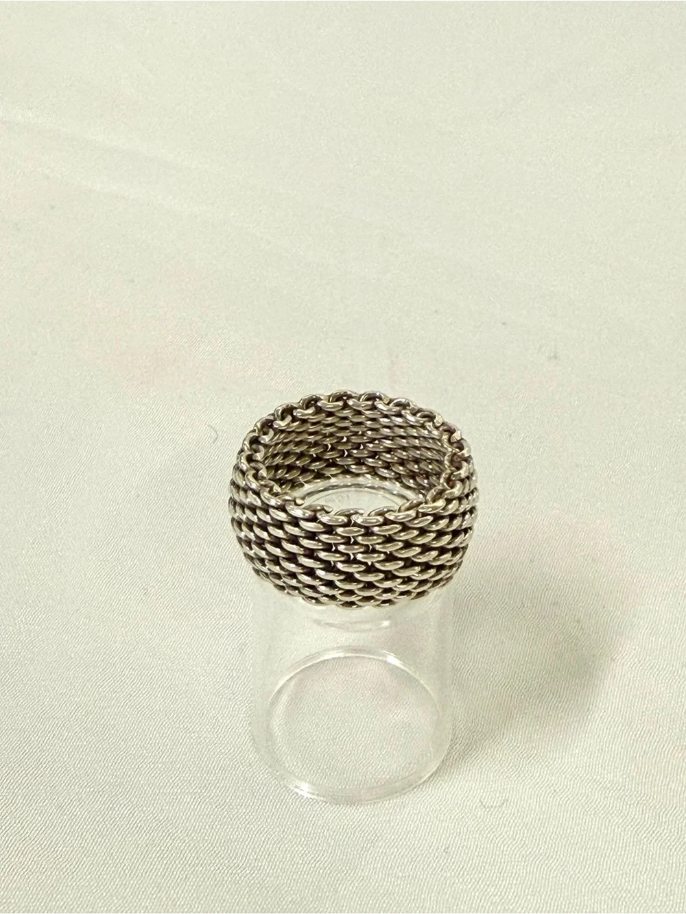 Tiffany & Co. Mesh Silver Ring